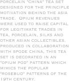 porcelain "china" tea set designed